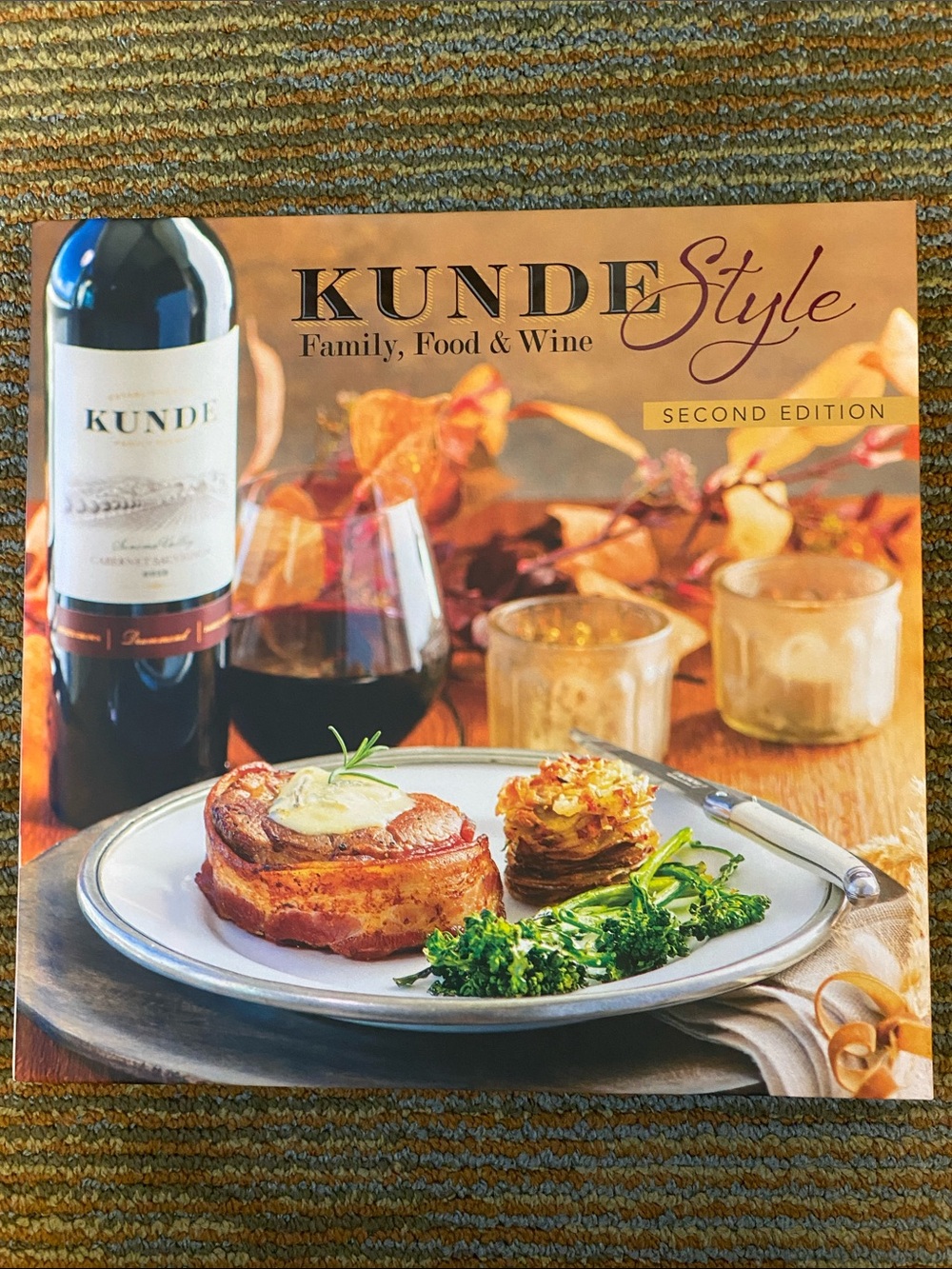 Kunde Style Family, Food & Wine Cookbook Coffee Table Book Second Ed. Like New